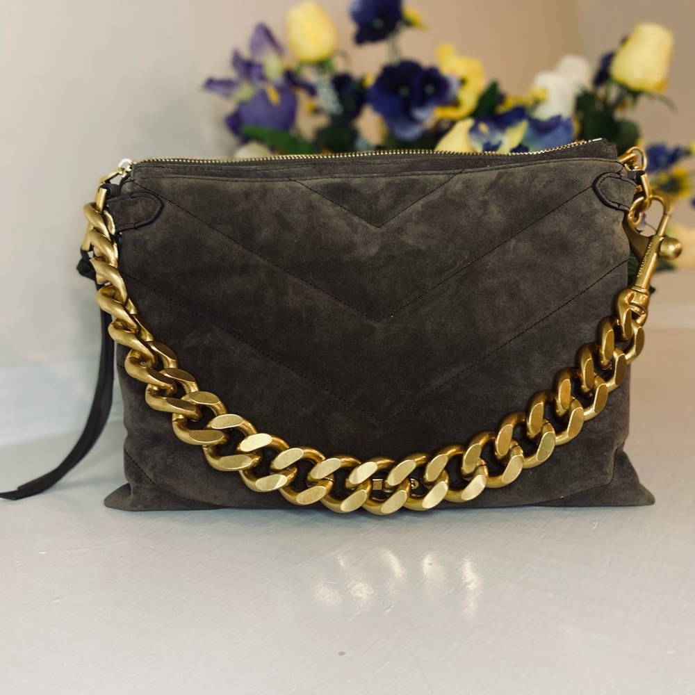 Rebbeca minkoff edie maxi shoulder bag suede